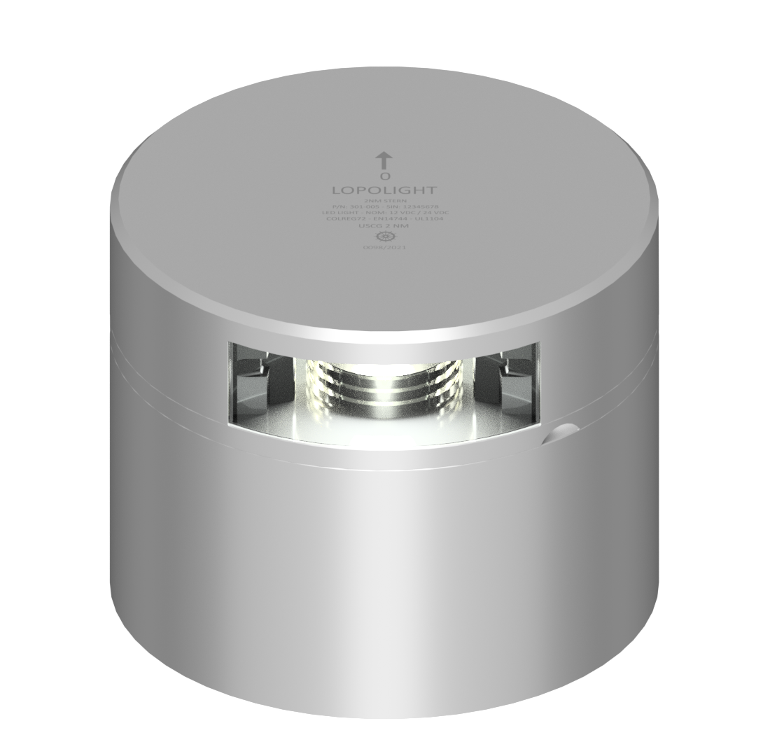 2nm 135° White, stern,silver w/Conn & Alu-baseCSCD 2nm 135° White, stern,silver w/Conn & Alu-baseCSCD